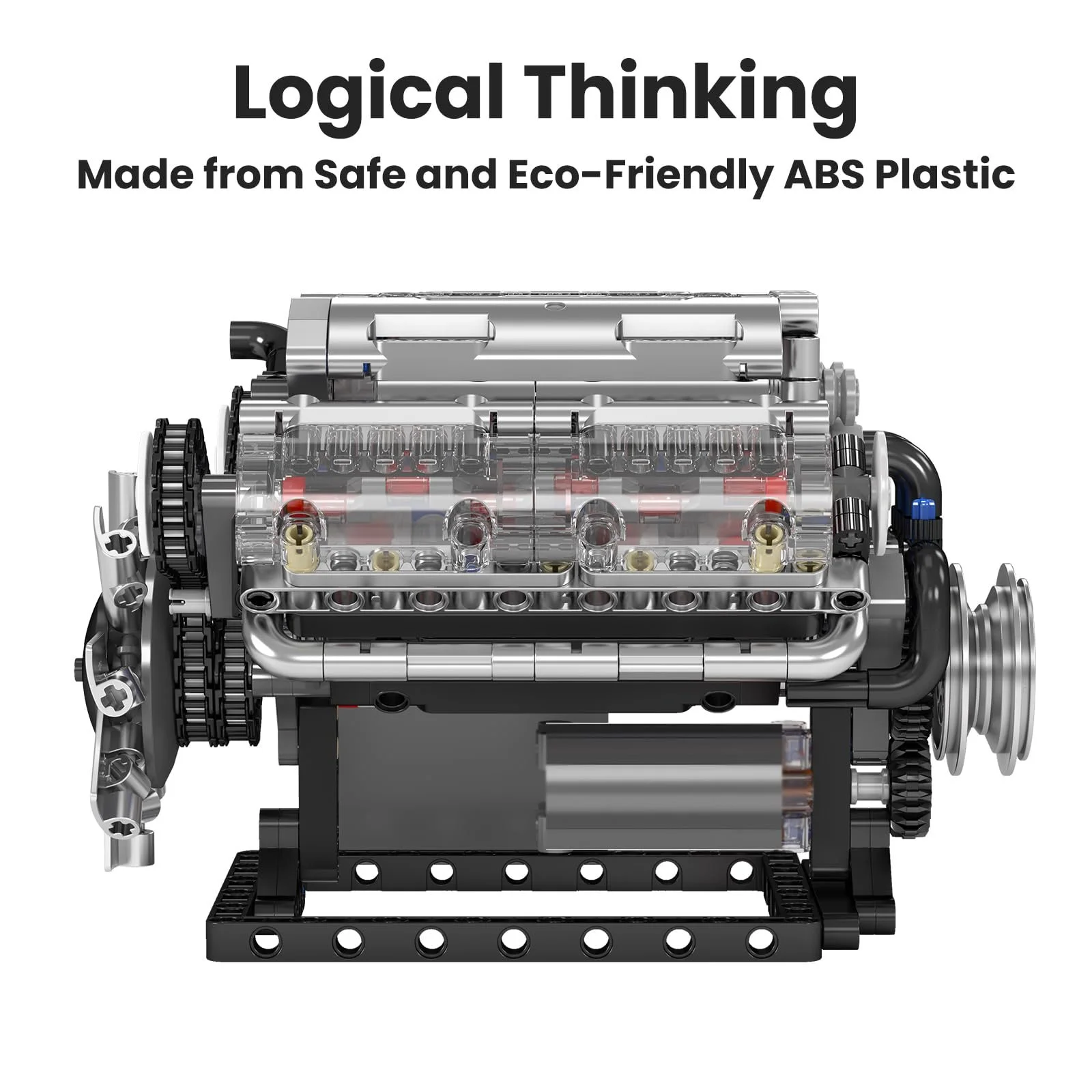 Конструктор V8 Двигатель Mould King Technik 10088, 535 деталей, фото №4 Конструктор V8 Двигатель Mould King Technik 10088, 535 деталей, фото №4