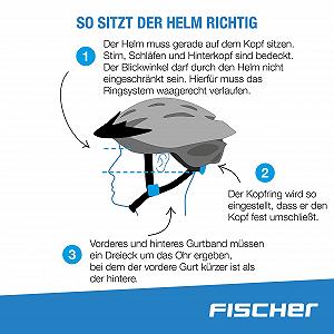 Шлем FISCHER BMX Kids Dirt Bike Plus с интегрированным LED задним фонарем synthetic.ua - Фото 1