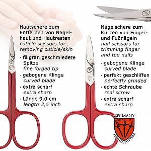 Набір для манікюру та педикюру DREI SCHWERTER Cuneo, 8 предметів, сталеві інструменти, червоний чохол зі штучної шкіри ціна на synthetic.ua - Фото 1 Набір для манікюру та педикюру DREI SCHWERTER Cuneo, 8 предметів, сталеві інструменти, червоний чохол зі штучної шкіри synthetic.ua - Фото 1