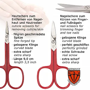 Набір для манікюру та педикюру DREI SCHWERTER Cuneo, 8 предметів, сталеві інструменти, червоний чохол зі штучної шкіри ціна на synthetic.ua - Фото 1 Набір для манікюру та педикюру DREI SCHWERTER Cuneo, 8 предметів, сталеві інструменти, червоний чохол зі штучної шкіри synthetic.ua - Фото 1