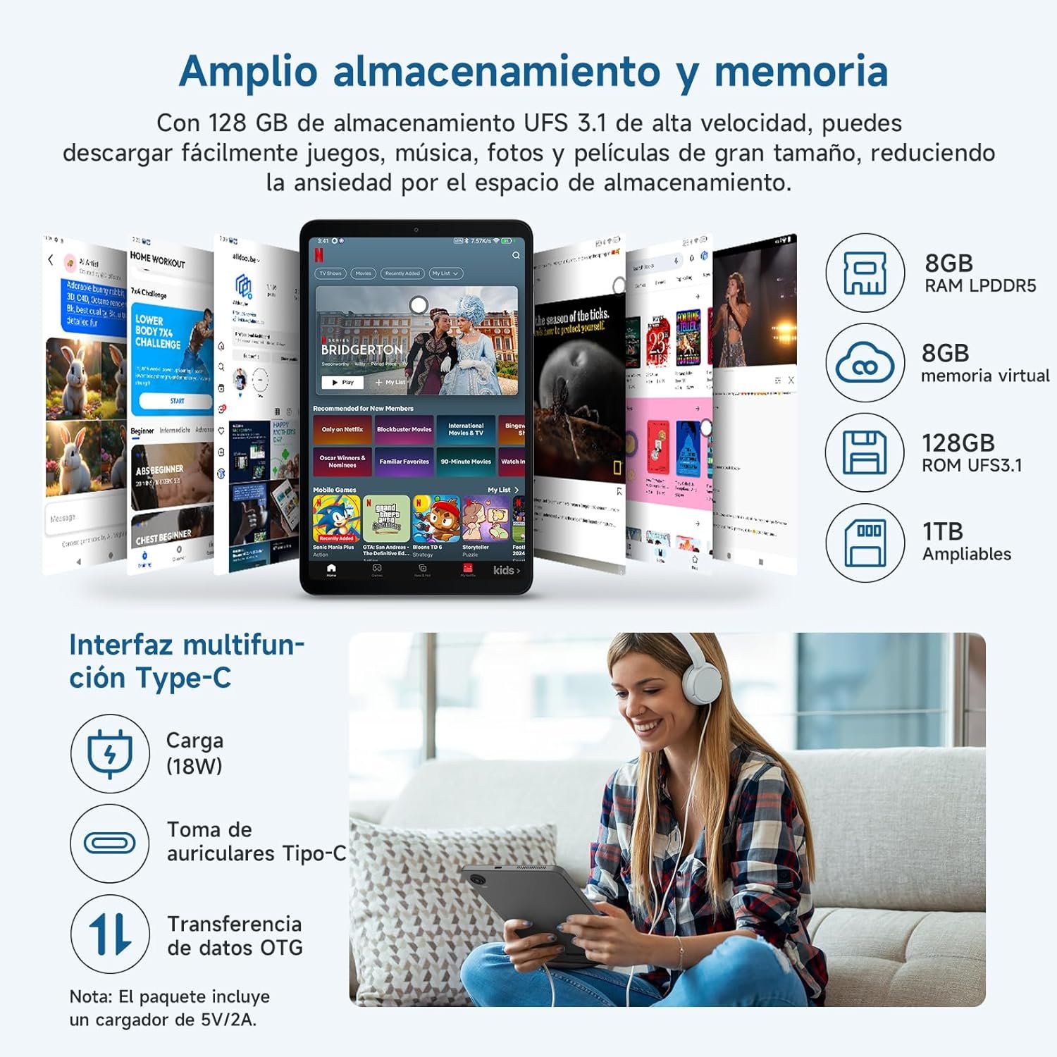 Планшет 8.4" Full HD ALLDOCUBE iPlay60 Mini Turbo 8/128 ГБ 4G 2-SIM 6 ядер Android 14 5500 mAh Серый, фото №6 Планшет 8.4" Full HD ALLDOCUBE iPlay60 Mini Turbo 8/128 ГБ 4G 2-SIM 6 ядер Android 14 5500 mAh Серый, фото №6