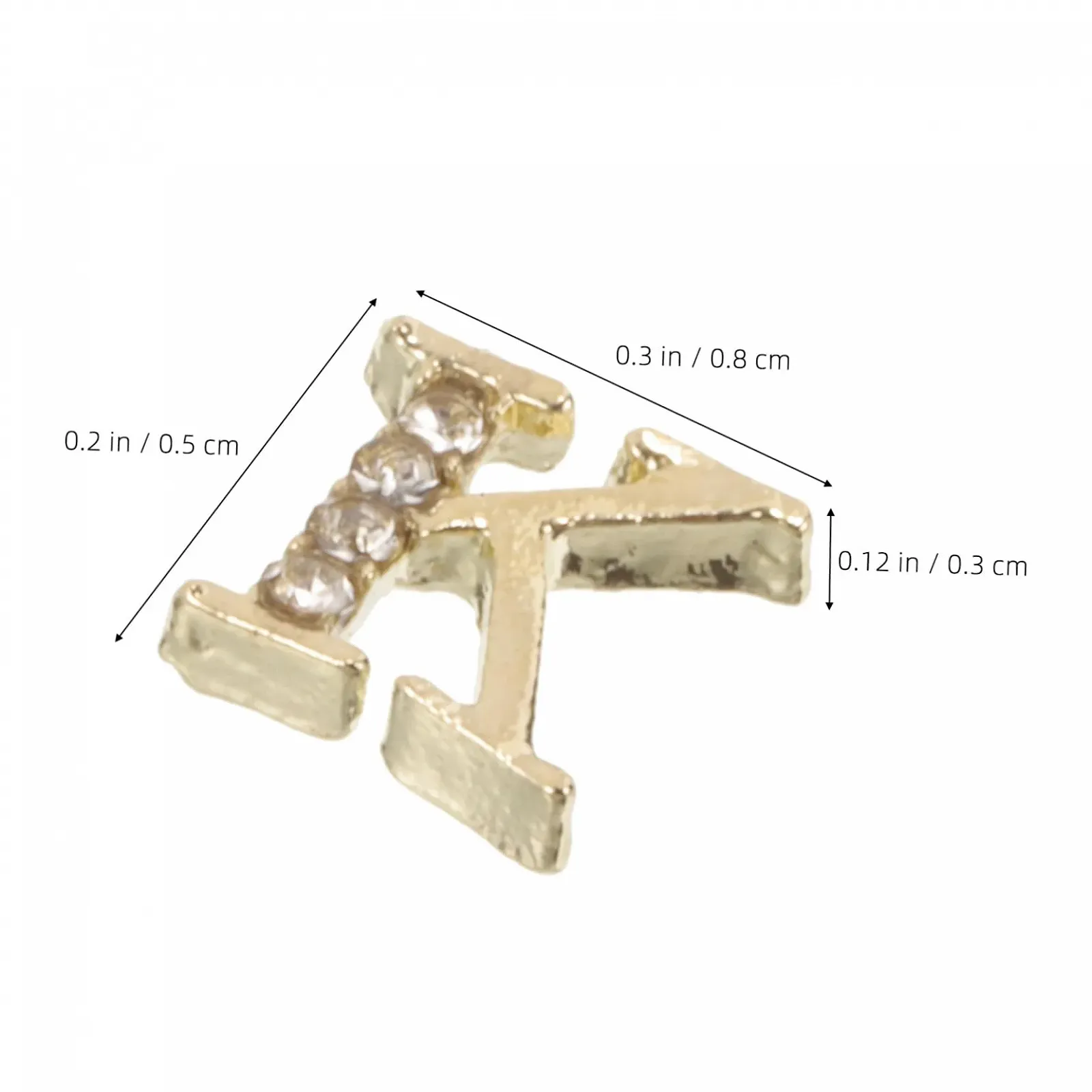 Набор для ногтей Алфавит Украшения для ногтей Кристалл Стразы для ногтей в виде заглавных букв Подвеска для маникюра Miss Charm, фото №4