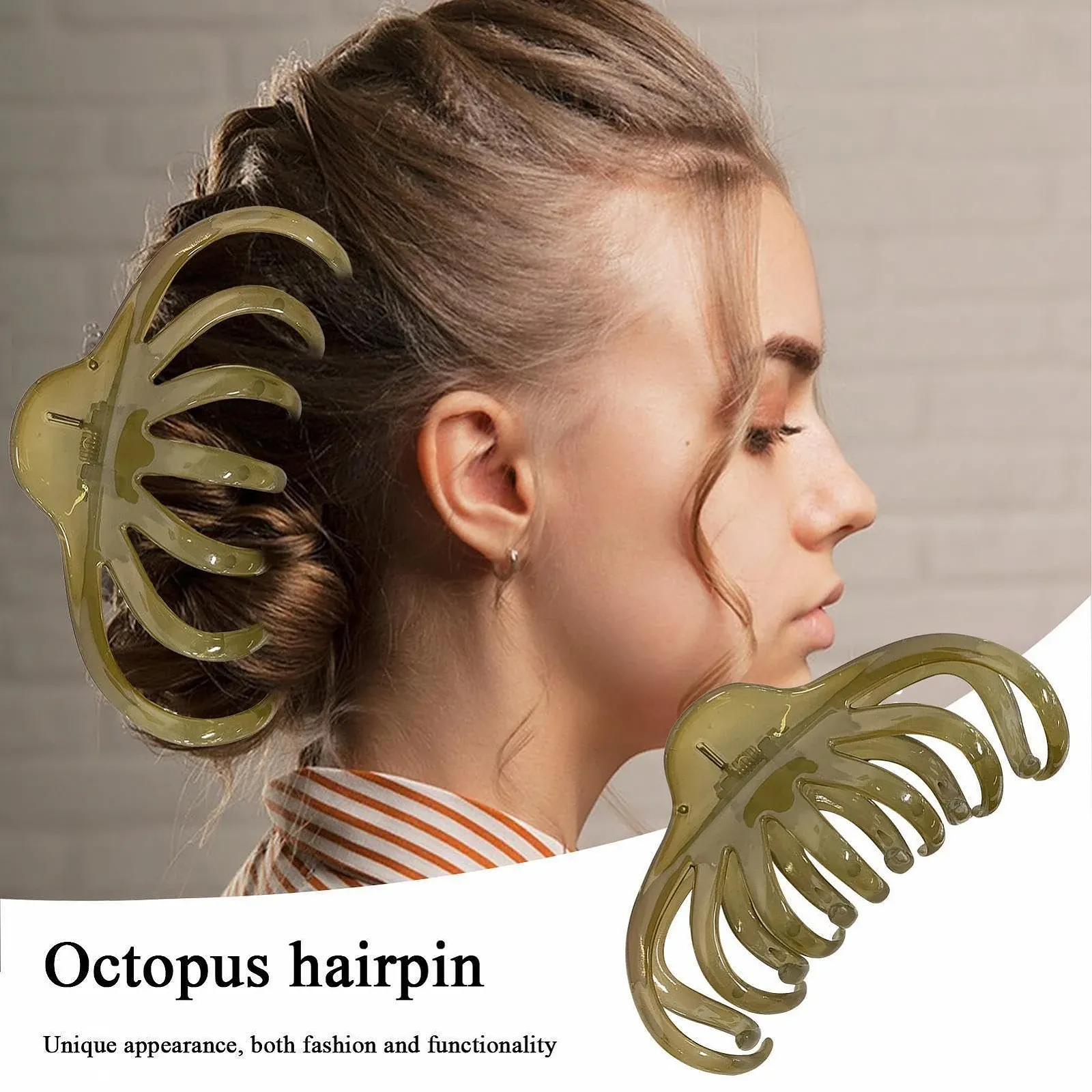 Краб для волос Без бренда Octopus Характеристики Большой размер Цвет, фото №2 Краб для волос Без бренда Octopus Характеристики Большой размер Цвет, фото №2