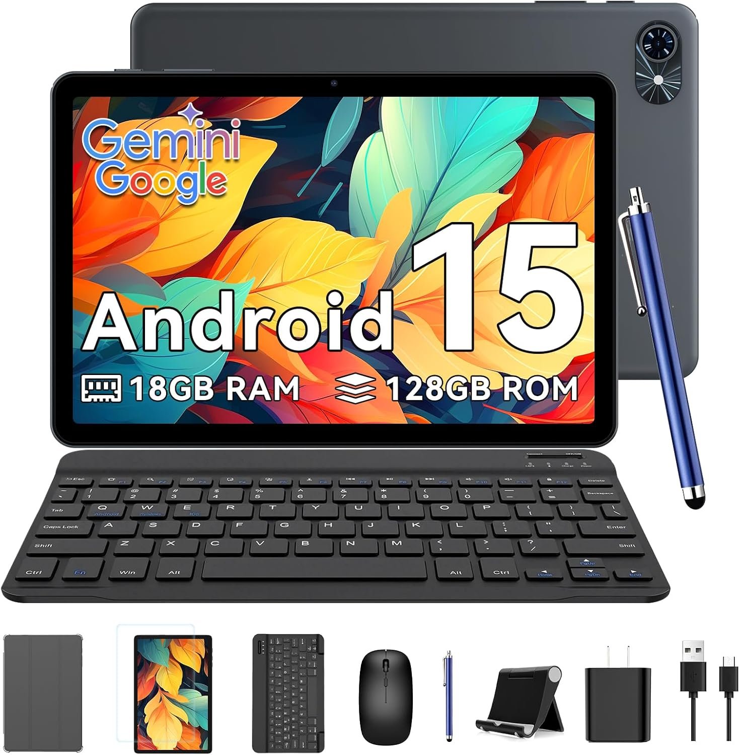 Планшет 10" TABWEE T80 (6+12)/128 ГБ Android 15 6000 mAh Серый, фото №1