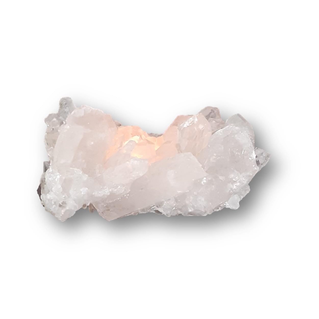 Тримач для свічки Gemstone Crystal Quartz Tea Light Natural (TL-133), фото №4 Тримач для свічки Gemstone Crystal Quartz Tea Light Natural (TL-133), фото №4