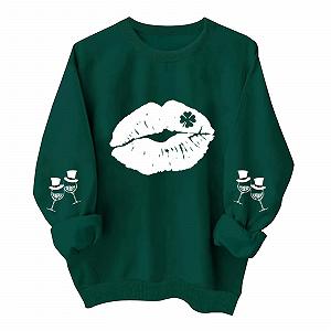 Женский свитшот с длинными рукавами, oversized, мягкий, с принтом, круглый вырез горловины, с длинными рукавами, свободный худи, рождественский свитшот для женщин - Фото 1