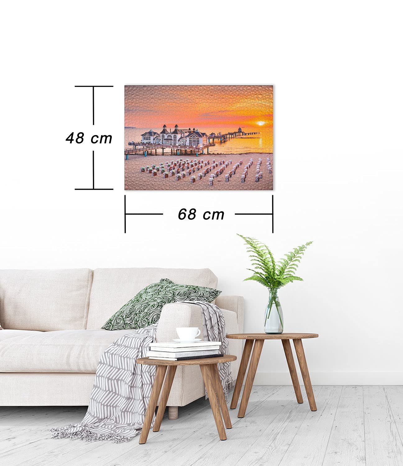 Пазл Ulmer Puzzleschmiede Morgenrot auf Rügen 1000 элементов, фото №3