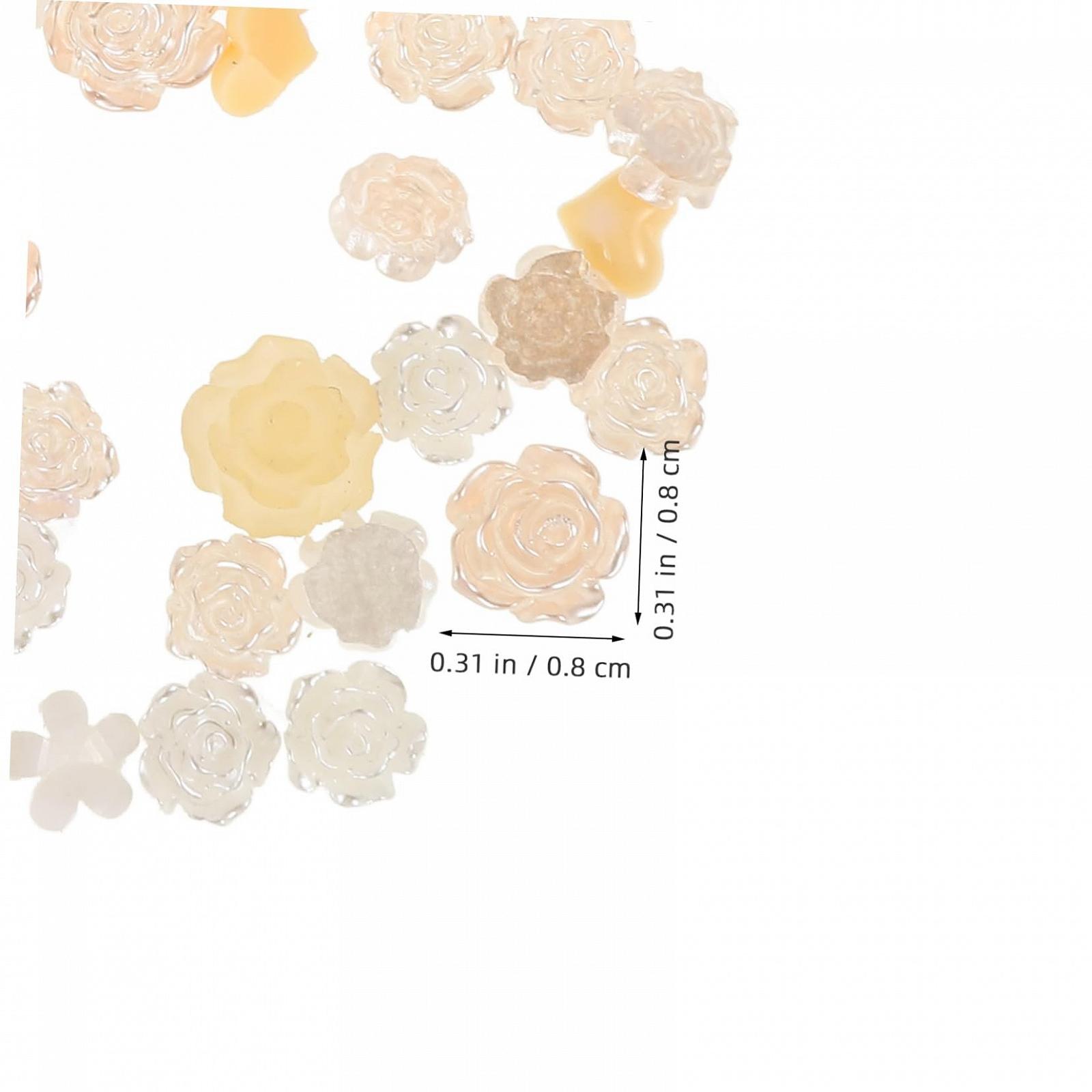 Набор украшений для маникюра Healeved 3 шт. Rose, украшения для маникюра, самодельные украшения, подвески для ногтей, шармы для аксессуаров для ногтей, украшения для ногтей, ювелирные изделия, бисер, стразы, смола, фото №2