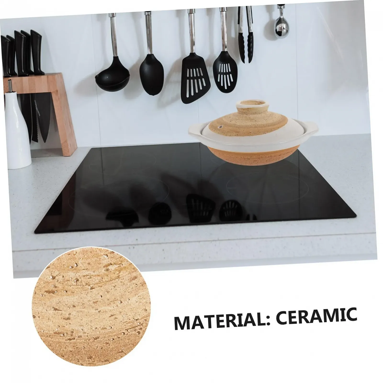 Кастрюля керамическая UKCOCO японская термостойкая антипригарная для риса и супов, фото №8 Кастрюля керамическая UKCOCO японская термостойкая антипригарная для риса и супов, фото №8