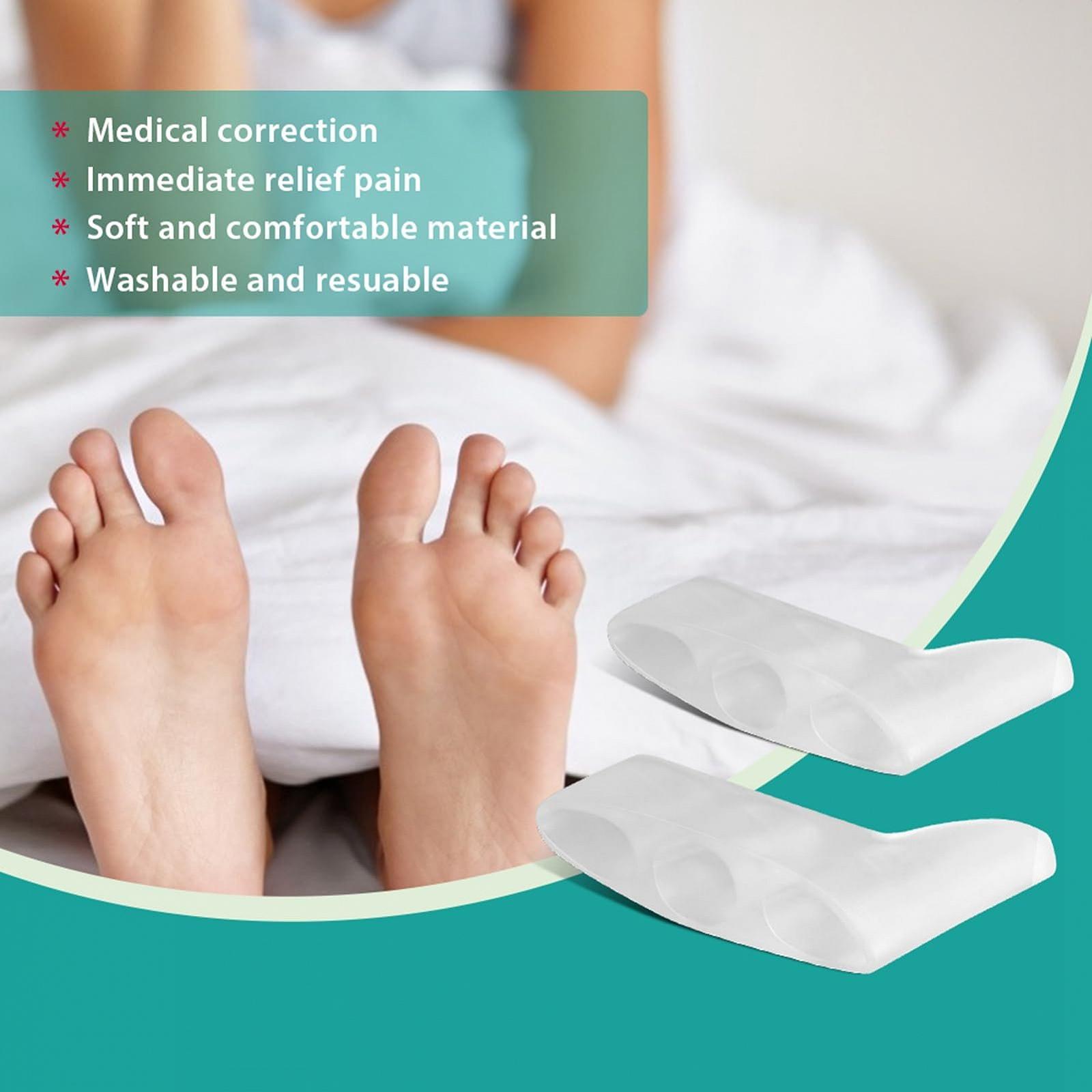 Захисний силіконовий ковпачок Wakects для малого пальця стопи з 3 отворами для молоткоподібного пальця, фото №5