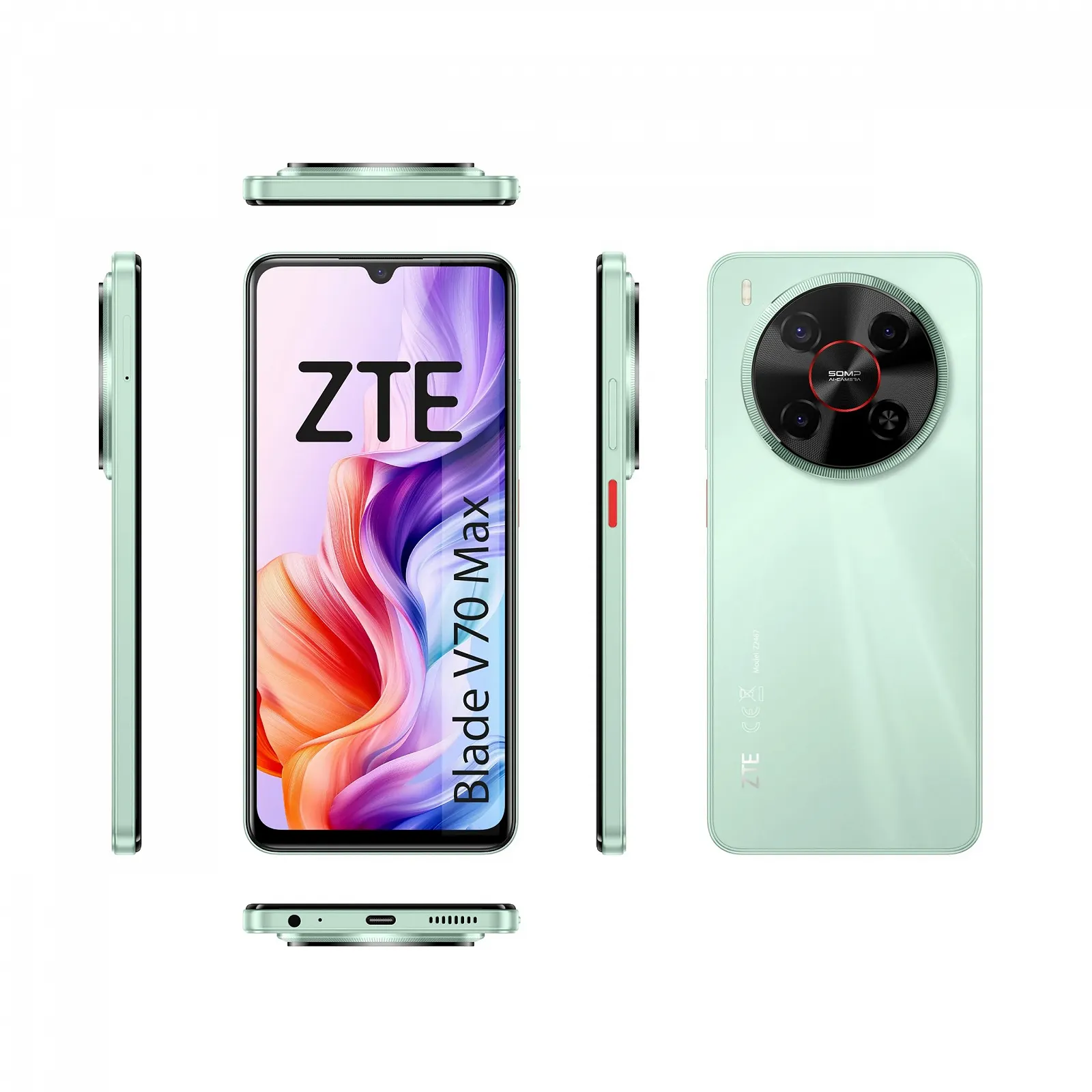 Смартфон ZTE Blade V70 Max 4/256GB Green, фото №1 Смартфон ZTE Blade V70 Max 4/256GB Green, фото №1