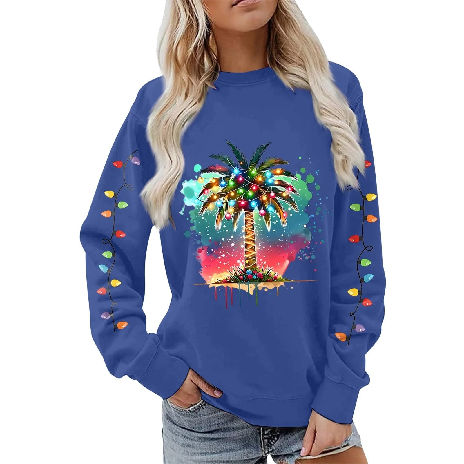 Женская Рождественская Толстовка 2025 Зимний Топ Рождественская Елка, фото №1