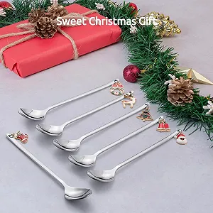 Ложка Десертная  6 шт с длинной ручкой synthetic.ua - Фото 1