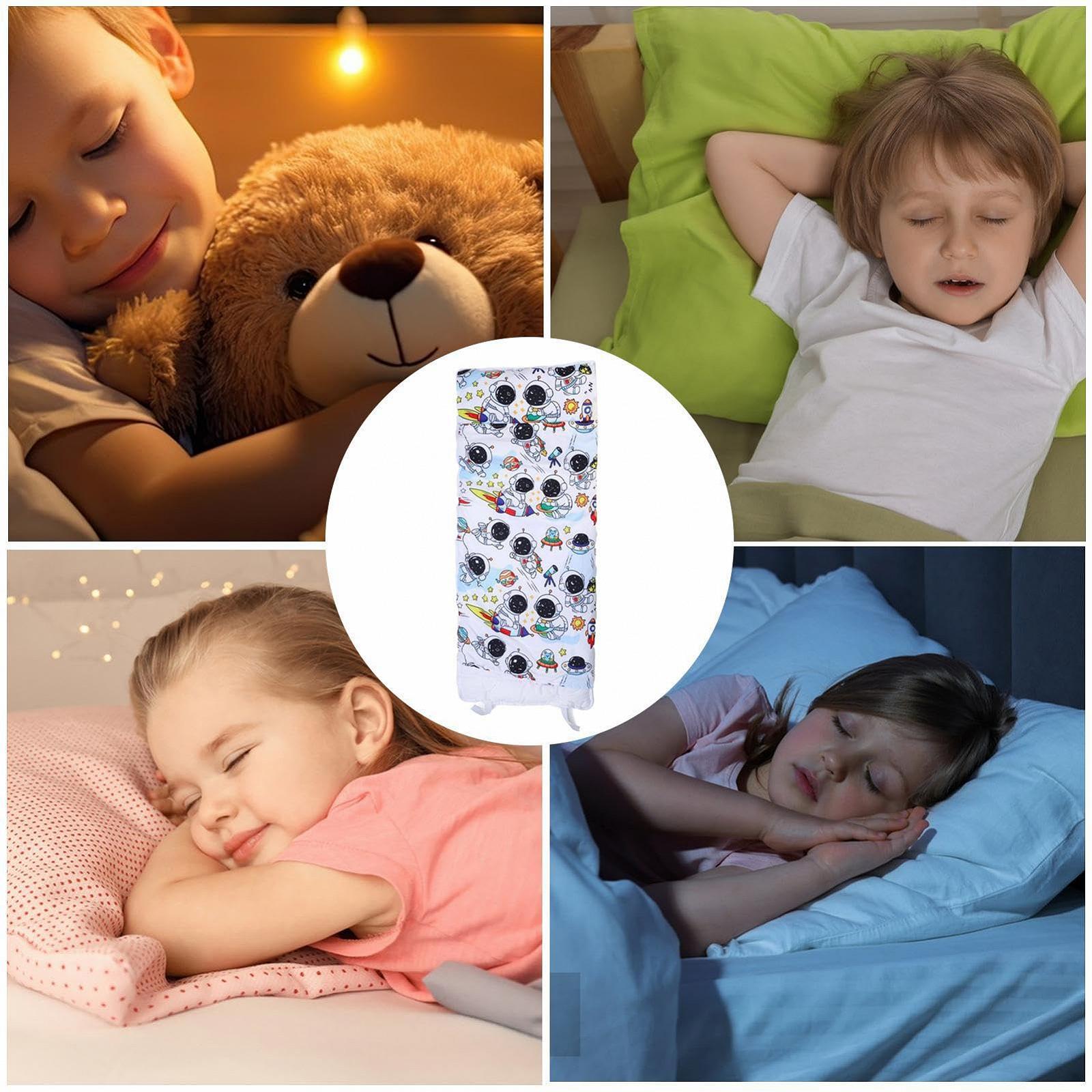 Детский спальный коврик Toddler 120см Спальный мешок с подушкой и одеялом Портативный мягкий детский коврик для детского сада, фото №7