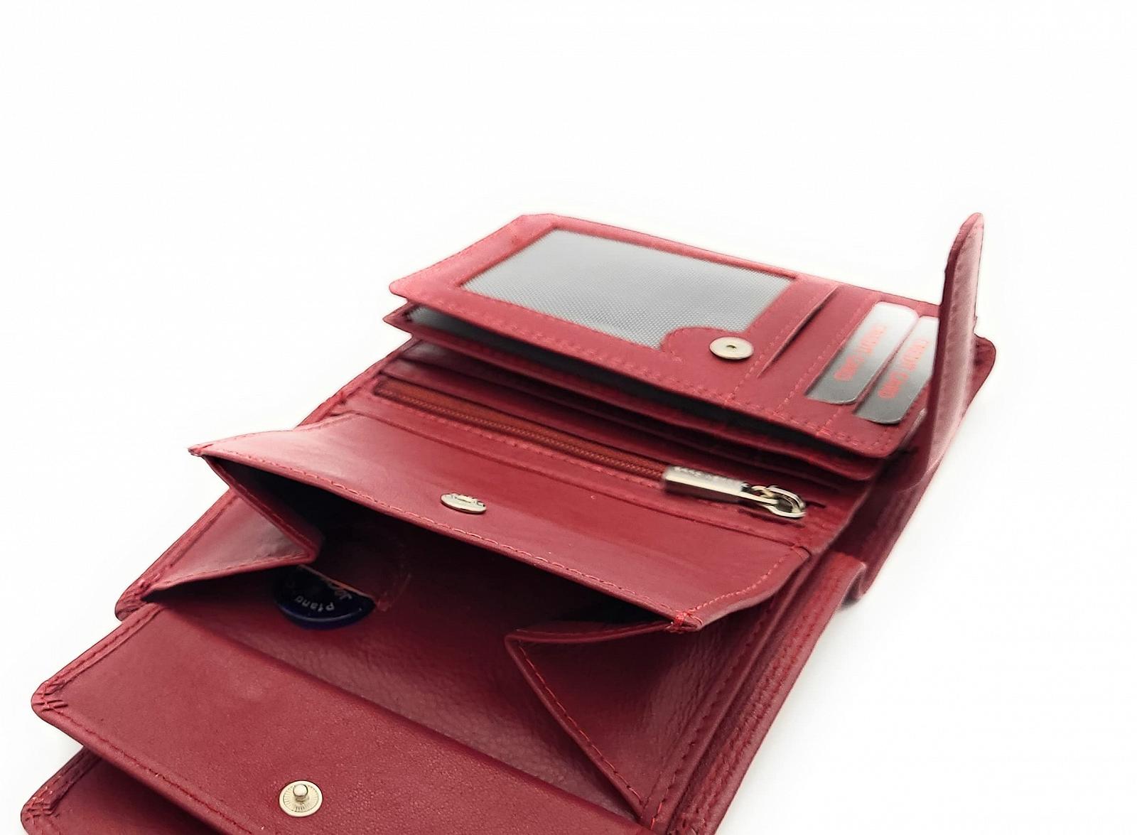 Кошелек Женский из Кожи Genuine Leather Classic Red, красный, фото №5