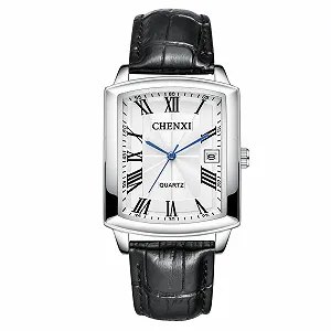 Чоловічий годинник JewelryWe Кварцовий Аналоговий Календар 30 м Водонепроникний - Фото 1