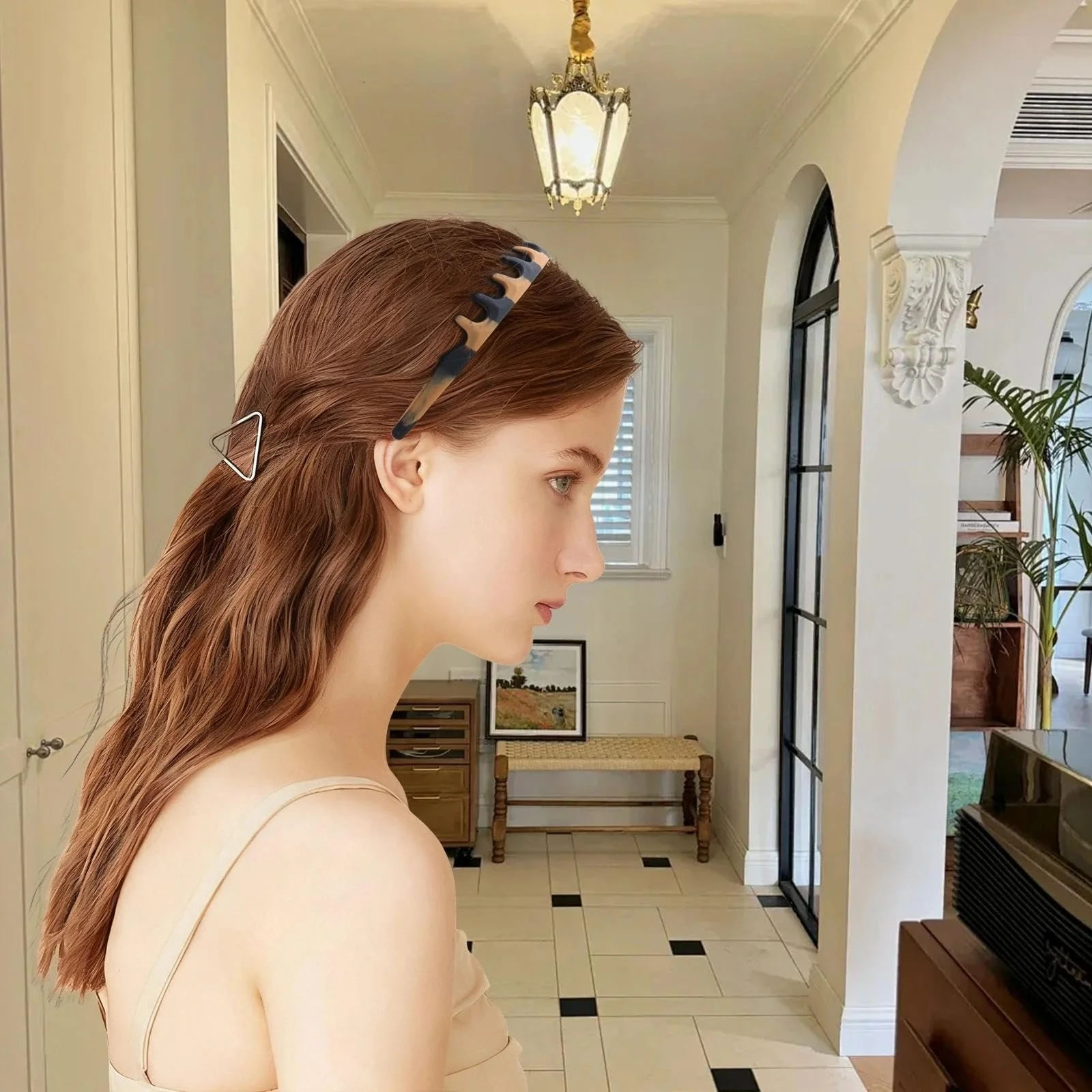 Обруч для волосся Жіночий Zigzag Силіконовий з металевим дротом Регульований, фото №3 Обруч для волосся Жіночий Zigzag Силіконовий з металевим дротом Регульований, фото №3