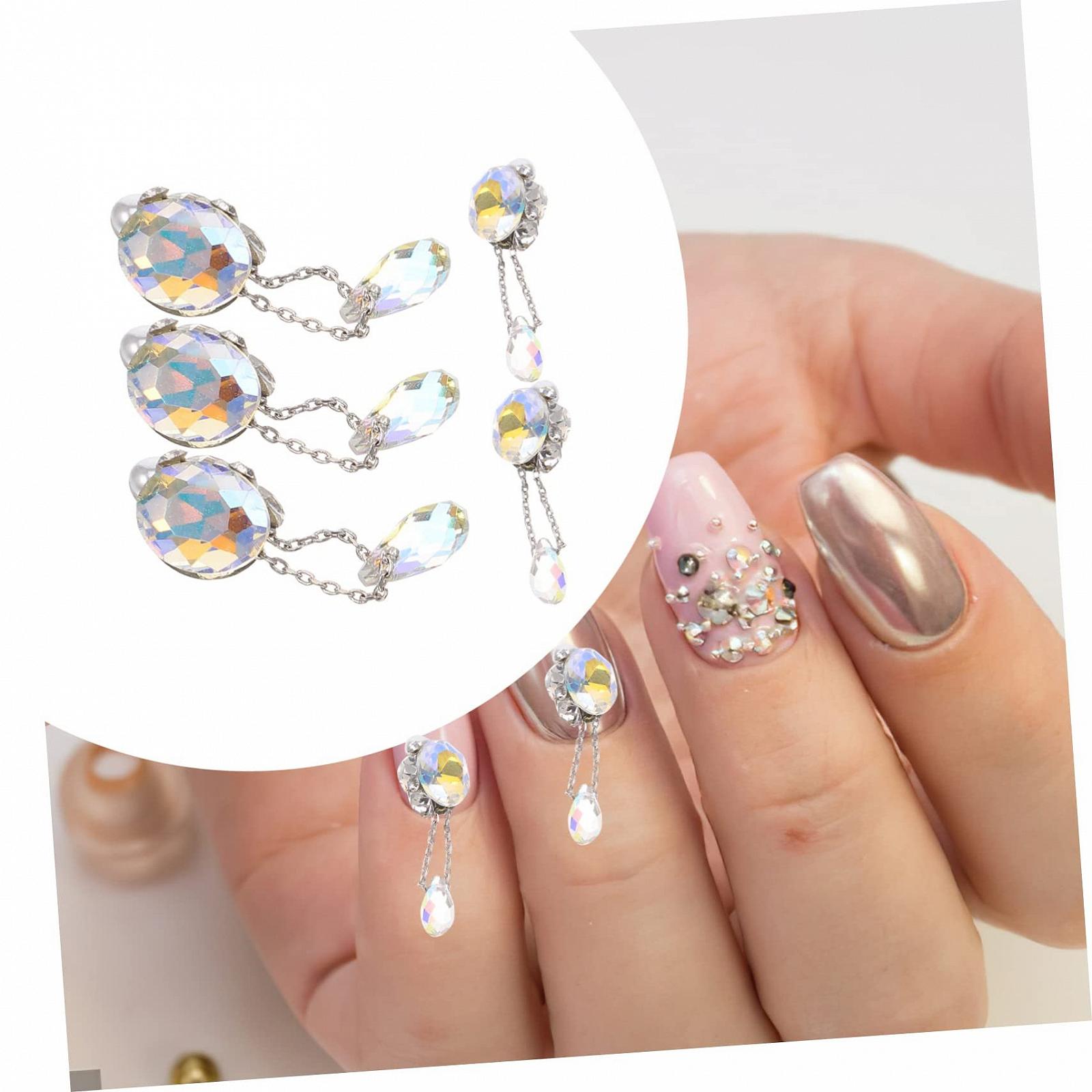 Прикраси для нігтів 3D Метал для манікюру Healeved 4 набориук x 4, фото №9