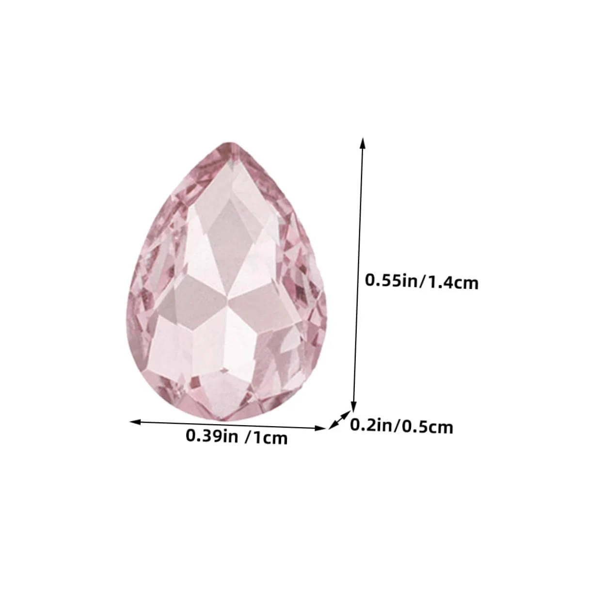 Подвески Стеклянные Operitacx 150 шт. Форма капли, фото №7