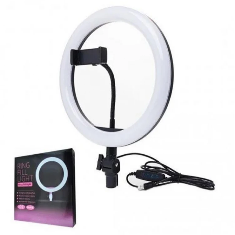 Кольцевая лампа Ring Fill Light ZD666 26 см с держателем телефона, фото №10