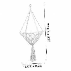Підвіс для рослин HEMOTON бавовняний стельовий Макраме synthetic.ua - Фото 1