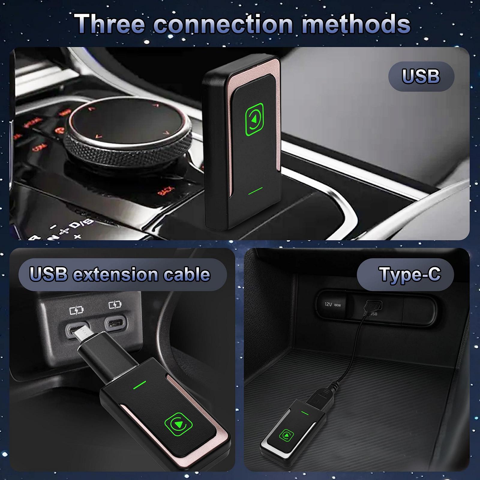 Беспроводной адаптер Car Playy 2025, Rose Gold, фото №2