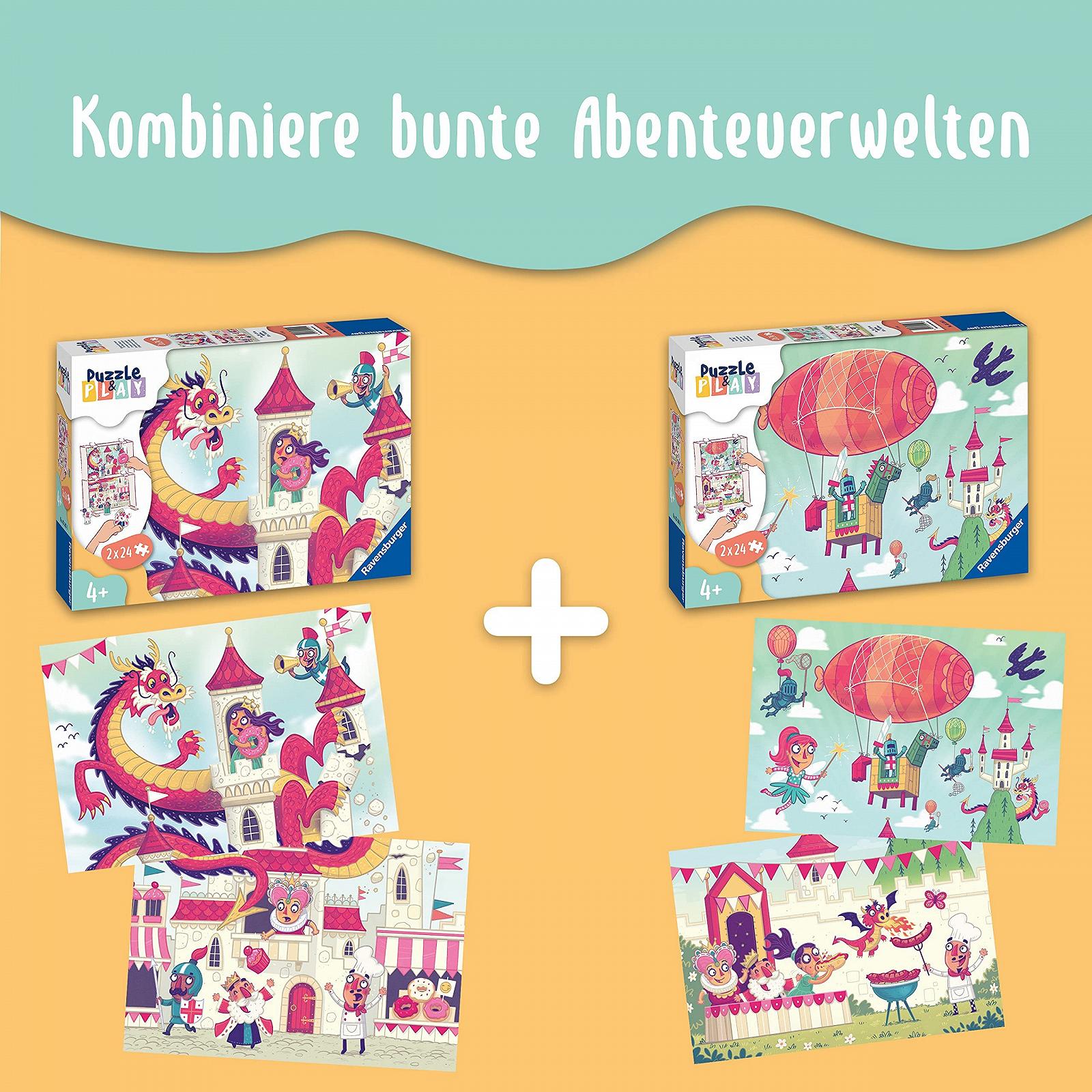 Пазл Ravensburger Children's Puzzle & Play 05595 Kingdom of Donuts 2 x 24 элемента от 4 лет, фото №7