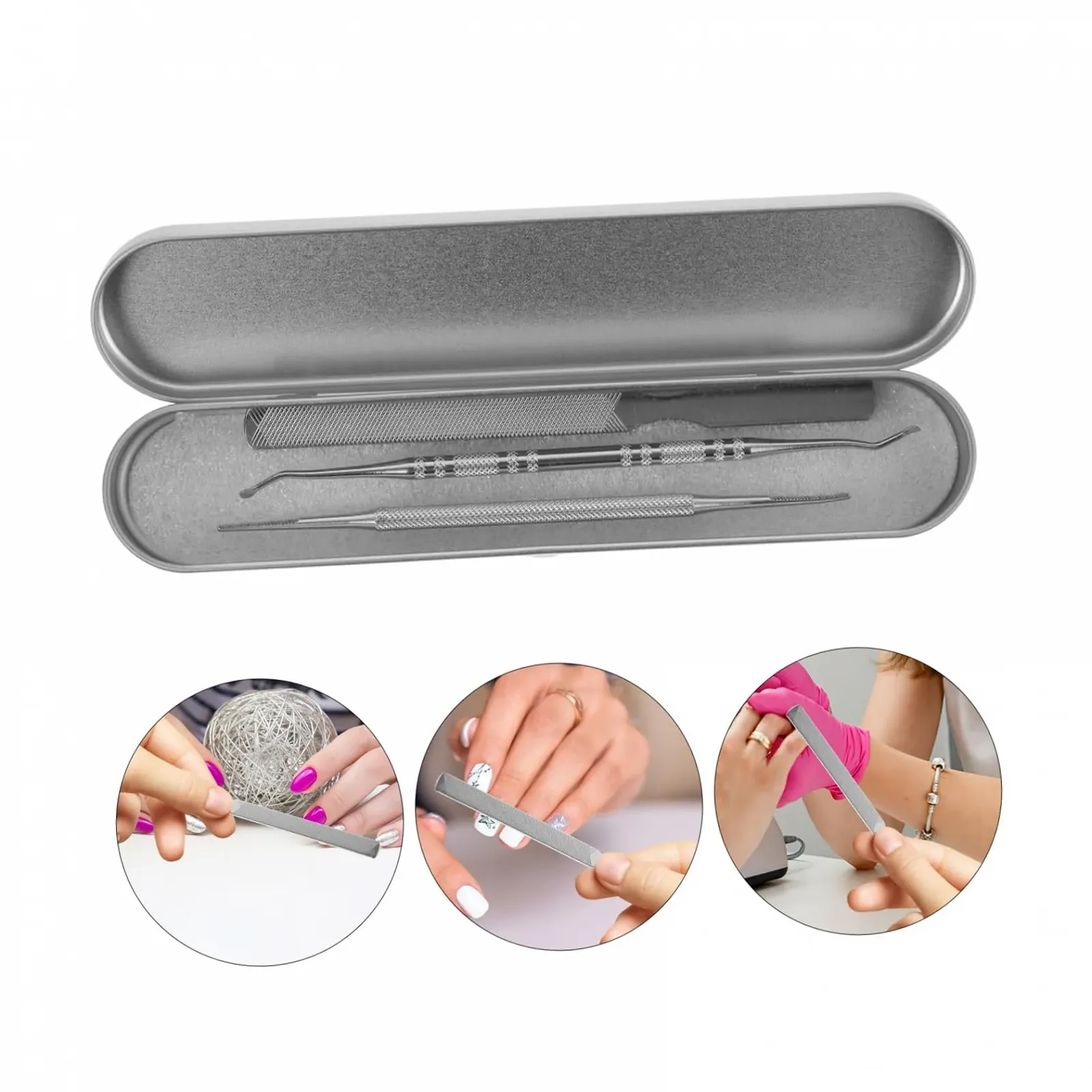Набор для маникюра и педикюра WRITWAA из нержавеющей стали, фото №9