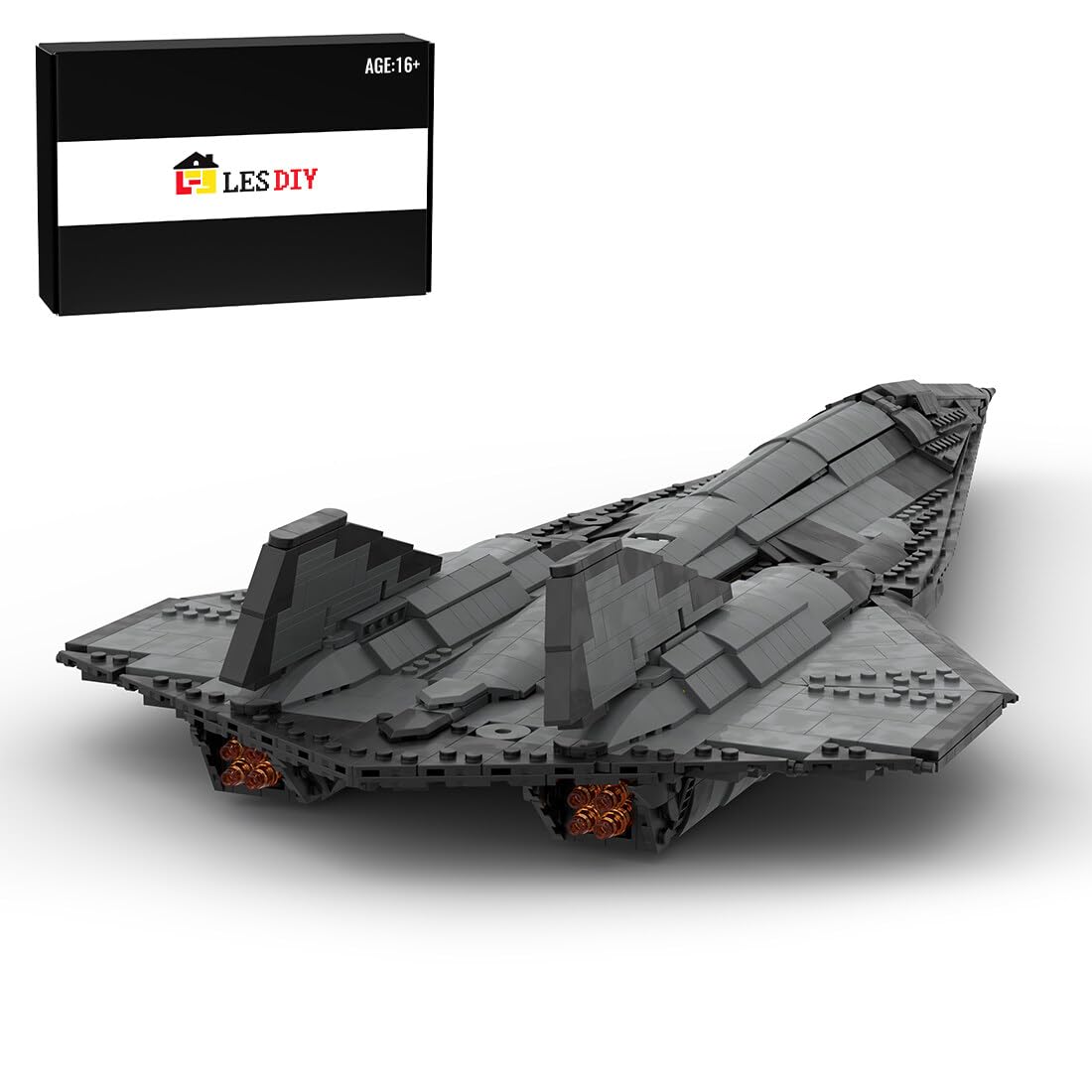 Конструктор AYAY Technic SR-72 10 Mach 10 Hypersonic Camouflage Bomber 1956 PCS, фото №1