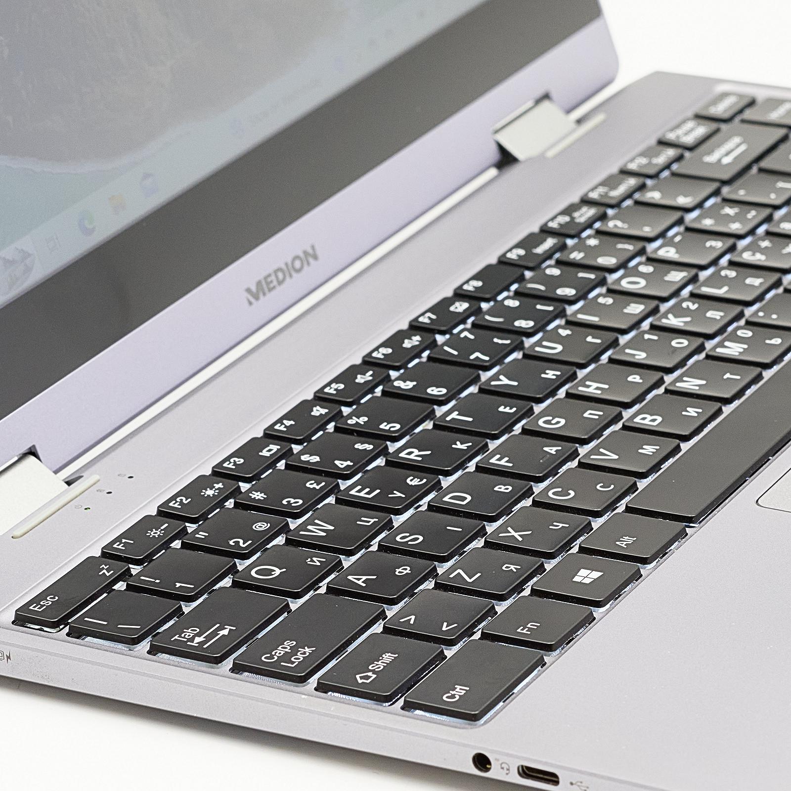 Ноутбук-планшет Medion S14405 YOGA Intel Core i3-10110U ОЗУ 4 ГБ SSD 512 ГБ Intel UHD Graphics подсветка клавиатуры 14 дюймов, фото №2