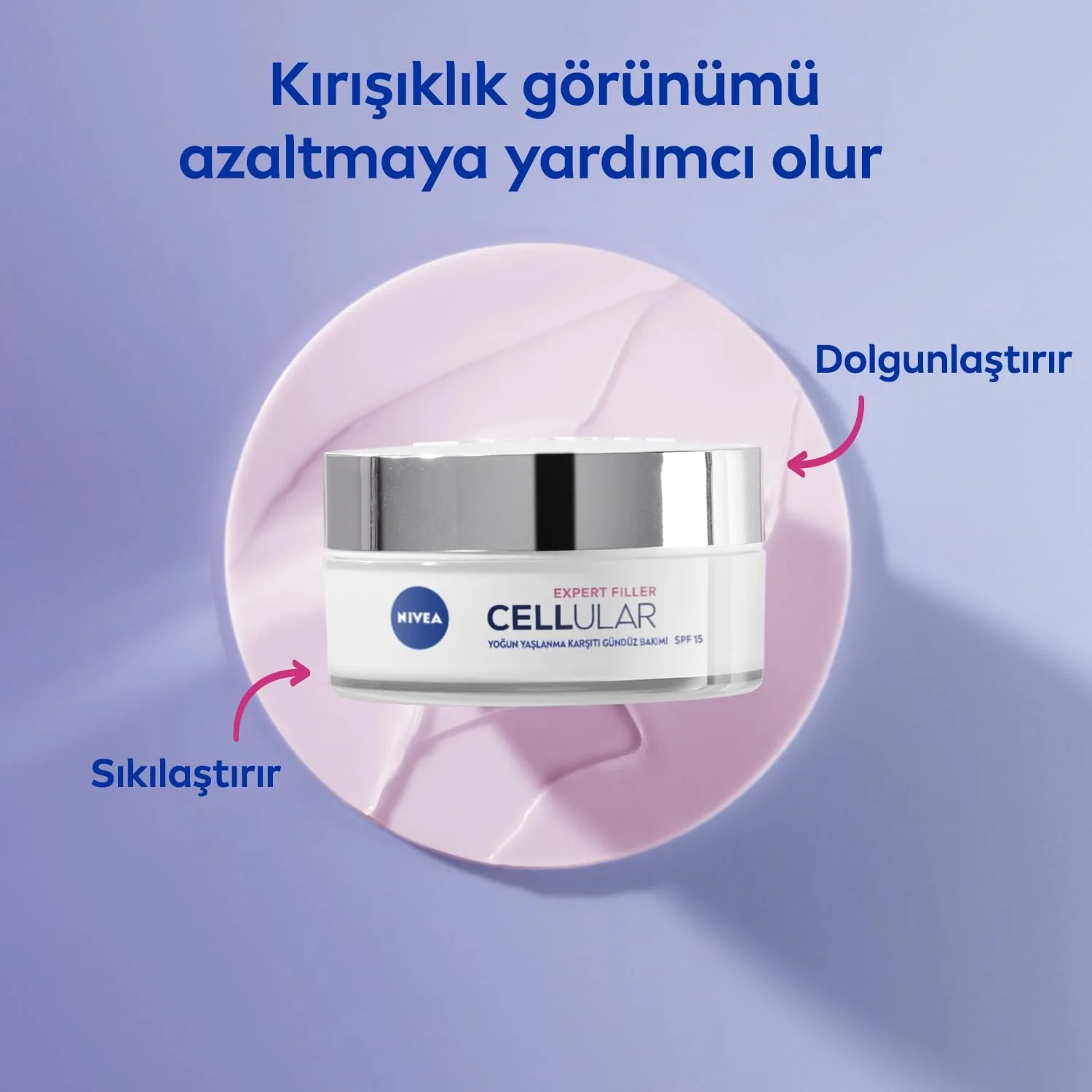 Денний антивіковий крем Nivea Hyaluronic Cellular Filler зміцнюючий, фото №3 Денний антивіковий крем Nivea Hyaluronic Cellular Filler зміцнюючий, фото №3