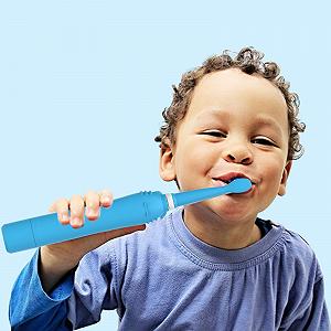 Дитяча електрична звукова зубна щітка CHAIN Peak Ведмедик 6 режимів synthetic.ua - Фото 1