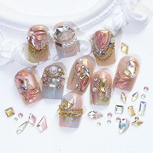 Стрази Klare, в асортименті, плоска задня частина, для художніх виробів synthetic.ua - Фото 1