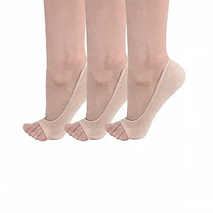 Купить Невидимые носки из бамбукового волокна EXCEART, 3 пары, телесного цвета - Фото 1 Невидимые носки из бамбукового волокна EXCEART, 3 пары, телесного цвета - Фото 1