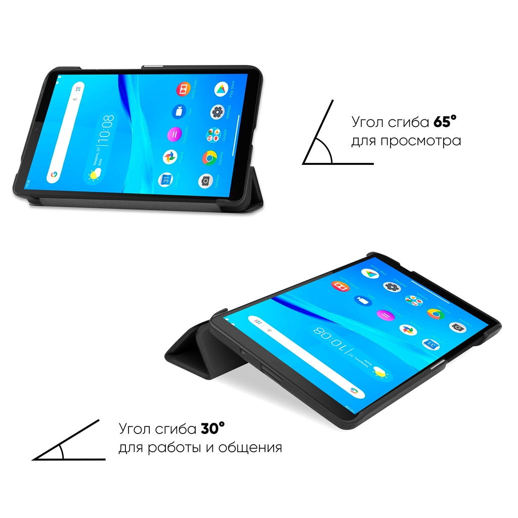 Чехол для планшета AirOn Premium книжка для Lenovo TAB M7 TB-7305 black 4821784622454, фото №6