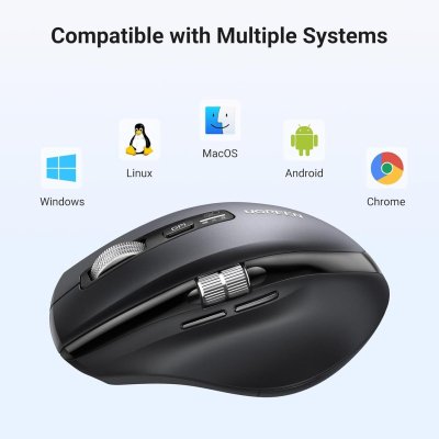 Мышка Ugreen M751 Wireless/Bluetooth Black (45792), фото №8 Мышка Ugreen M751 Wireless/Bluetooth Black (45792), фото №8