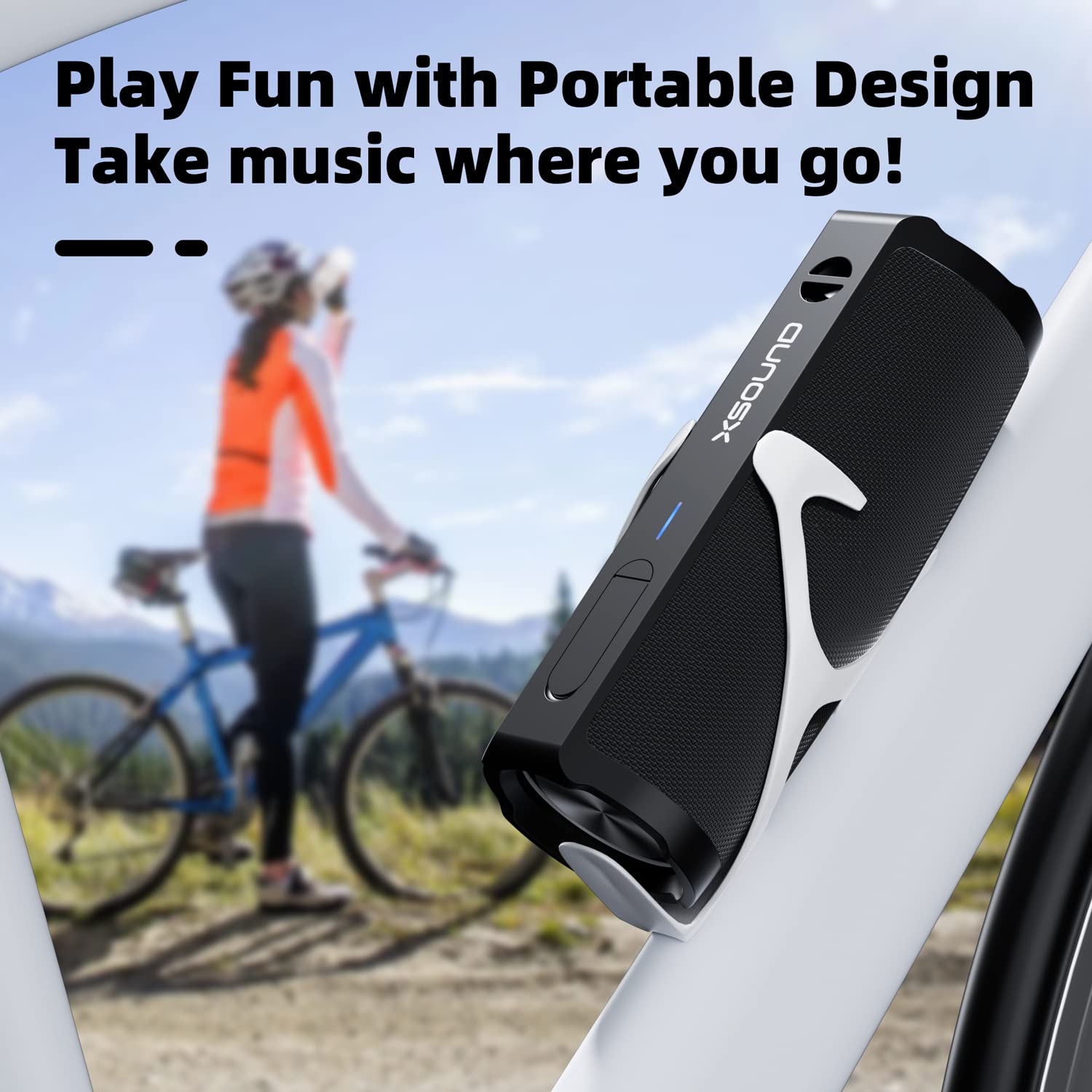 Колонка XSOUND FunPlay Pro Bluetooth Беспроводная Водонепроницаемая 30W с Сабвуфером 20 часов воспроизведения IPX7 Тип-C Быстрая зарядка, фото №7
