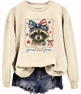 Толстовка Feral But Free 4 июля - Фото 1