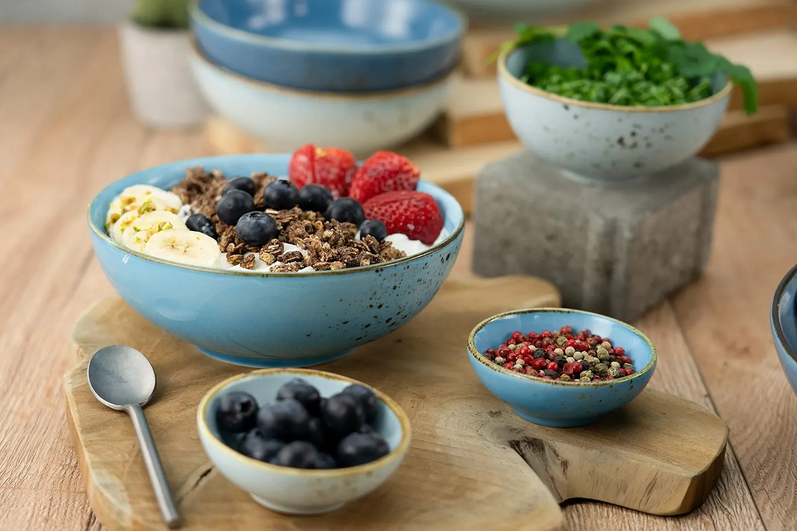 Миска CreaTable Nature Collection Aqua Buddha Owl Набор посуды из 4 предметов, фото №5