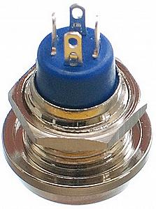 Кнопка антивандальна VJ Parts d18mm стрижка 12mm h20mm 4 контакту synthetic.ua - Фото 1