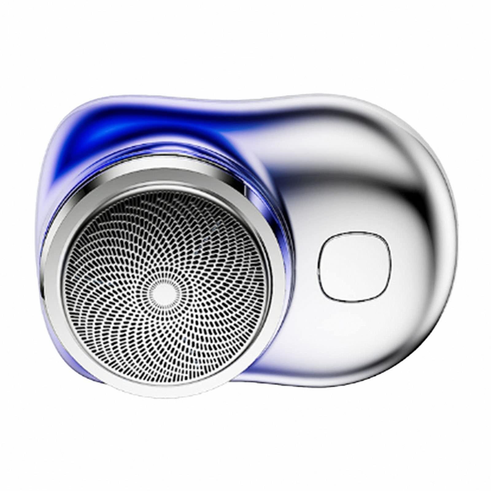 Триммер для бороди Mini Electric Rotating Portable Компактний Перезаряджається Mini Pocket (Синій), фото №5