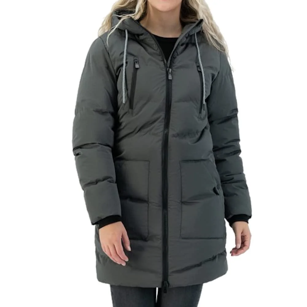 Женское зимнее пальто Kjelvik стеганое с капюшоном, фото №4