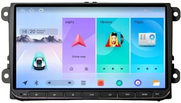 Штатная магнитола Baxster TS-912 VW universal 1/32 (Volkswagen \ Skoda \ Seat), фото №1