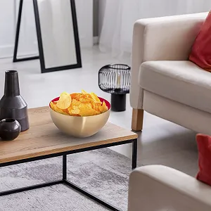 Миска для салату Relaxdays нержавіюча сталь 25 см 3.5 л synthetic.ua - Фото 1