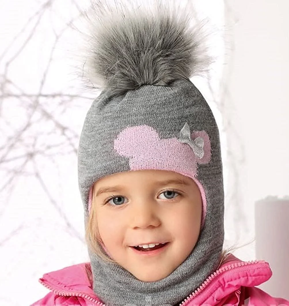 Шапка AJS Зимова для дівчат, 3 6 років, 50/54, фото №4