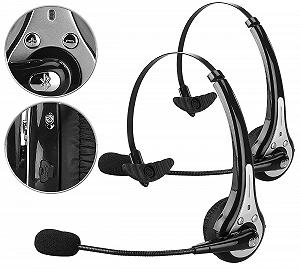 Наушники Callstel 2 шт. профессиональные моно с Bluetooth, шумоподавлением synthetic.ua - Фото 1