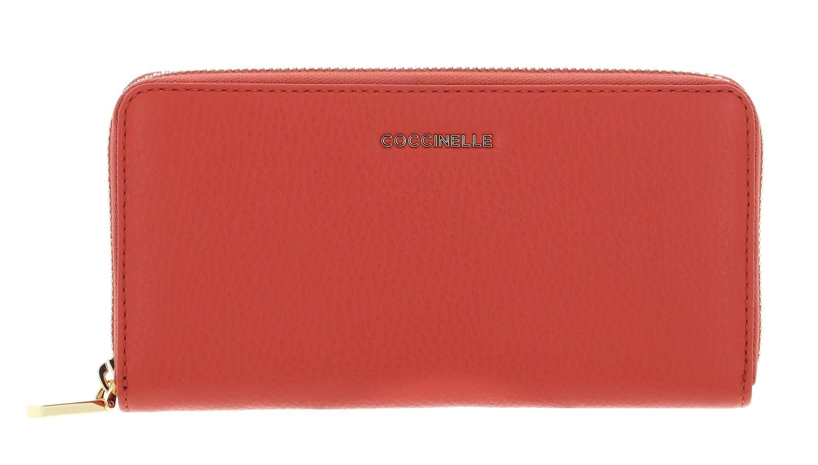 Кошелек Coccinelle Metallic Soft Zip Around Grenadine Red, Grenadine Red, фото №3