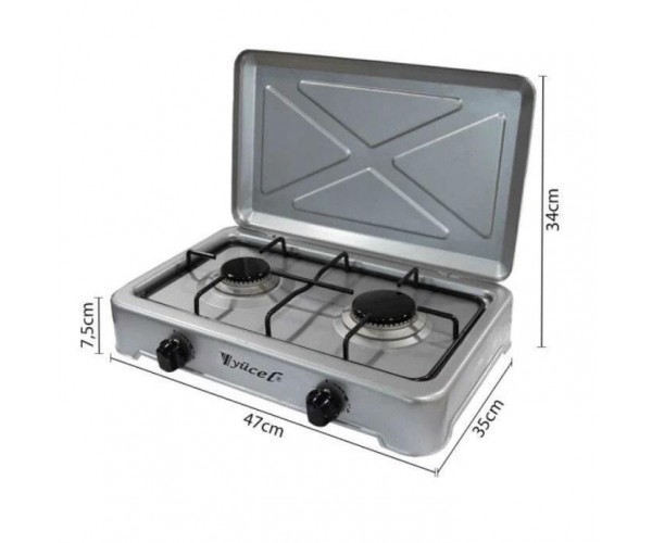 Настільна плита Yucel O-200-LPG-silver, фото №6