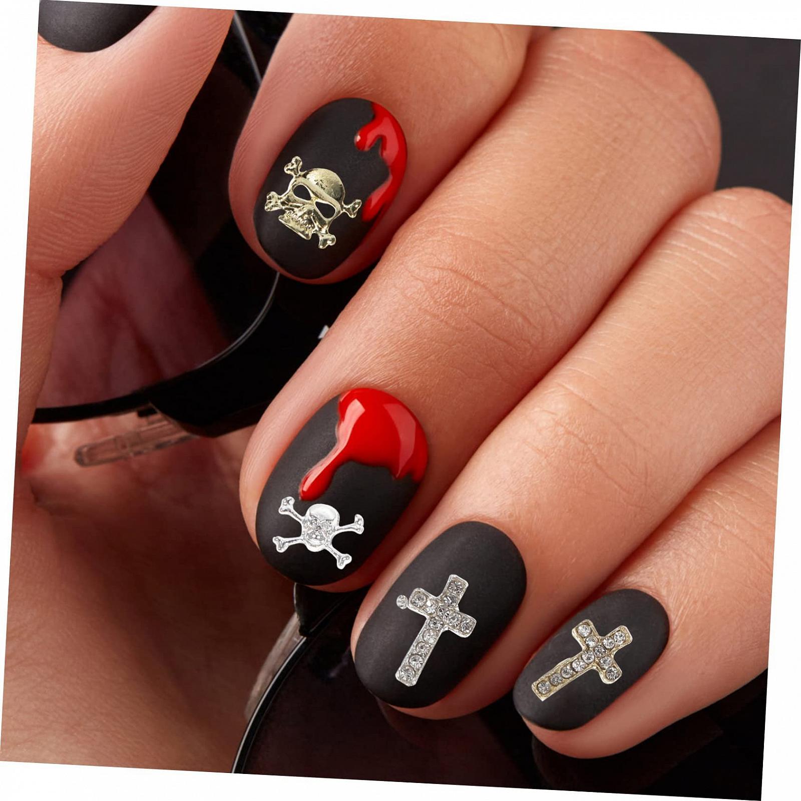 Украшения для ногтей MERRYHAPY, 3D-подвески, стразы, сплав, 30 шт., фото №8