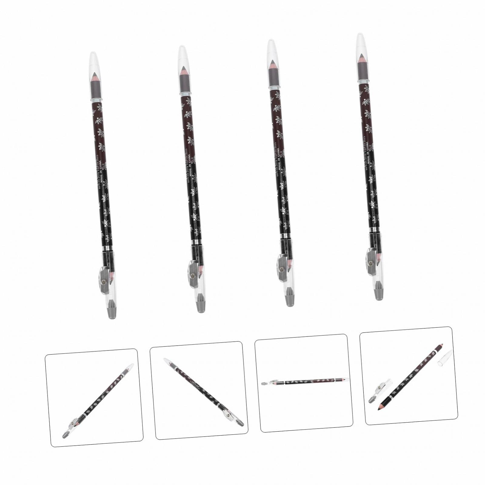 Карандаш для бровей Angoily Двусторонний 12 шт Черный, фото №7